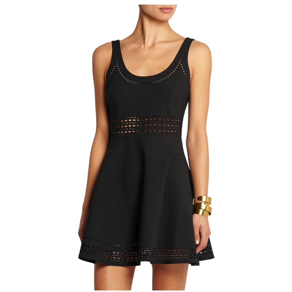 ELIZABETH AND JAMES Kenton laser-cut mini dress